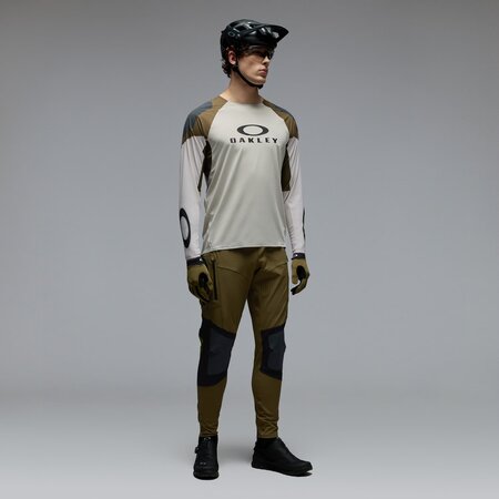 Cyklistický dres Oakley Seeker Edge LS Jersey Mist/Army Green