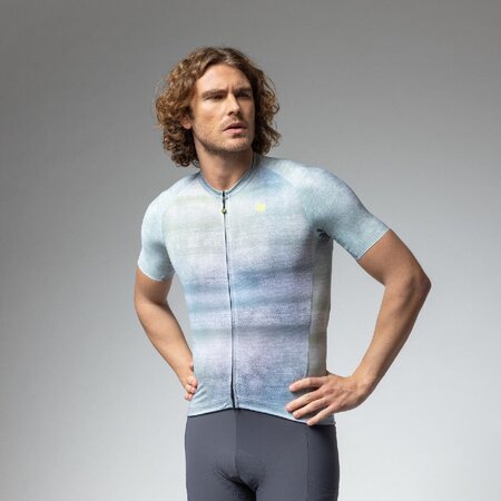 Cyklistický dres ALÉ Off Road Gravel Traccia White