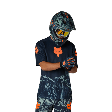 Cyklistický dres Fox Racing Youth Ranger Ss Jersey Image Print Arctic Blue