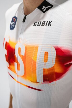 Cyklistický dres Gobik CX Pro 4.0 Campeon España White RFEC