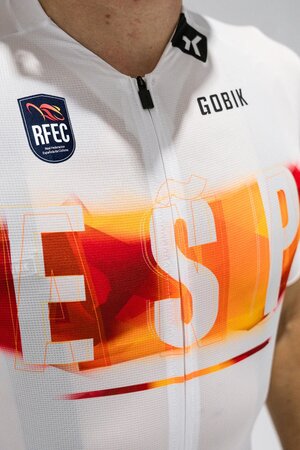 Cyklistický dres Gobik CX Pro 4.0 Campeon España White RFEC