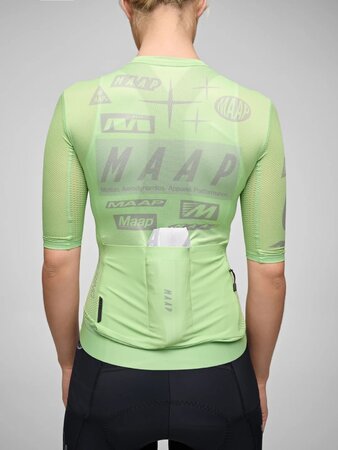Cyklistický dres MAAP Drome Pro Air Jersey 3.0 W Foam Green