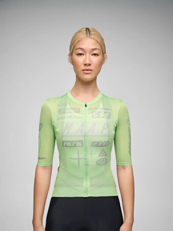 Cyklistický dres MAAP Drome Pro Air Jersey 3.0 W Foam Green
