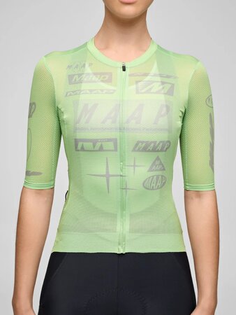 Cyklistický dres MAAP Drome Pro Air Jersey 3.0 W Foam Green