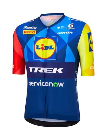 Replika pretekárskeho cyklistického dresu Santini tímu Lidl-Trek