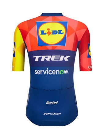 Cyklistický dres Santini Lidl-Trek RSL Team Tmavomodrá/Žltá