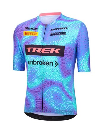 Cyklistický dres Santini Trek-Unbroken XC Svetlomodrá