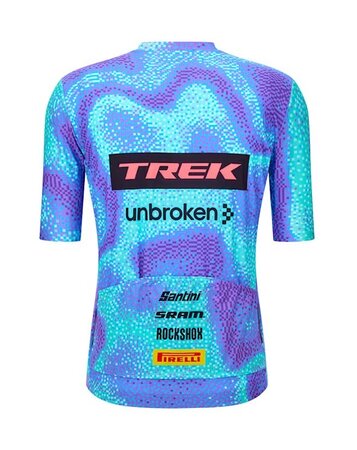 Cyklistický dres Santini Trek-Unbroken XC Svetlomodrá