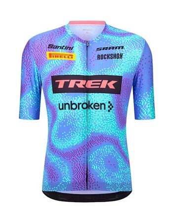 Cyklistický dres Santini Trek-Unbroken XC Svetlomodrá
