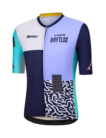 Cyklistický dres Santini Trek Driftless Tmavomodrá/Svetlomodrá