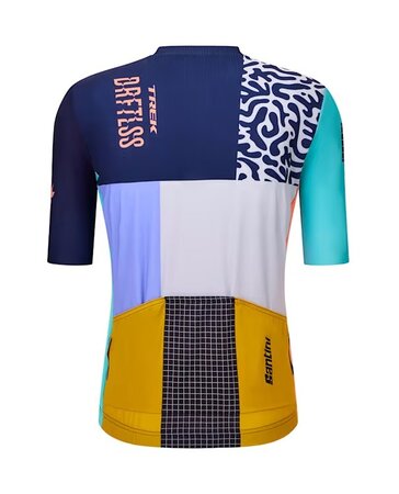 Cyklistický dres Santini Trek Driftless Tmavomodrá/Svetlomodrá