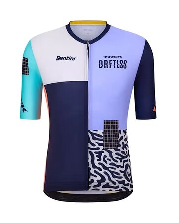 Cyklistický dres Santini Trek Driftless Tmavomodrá/Svetlomodrá