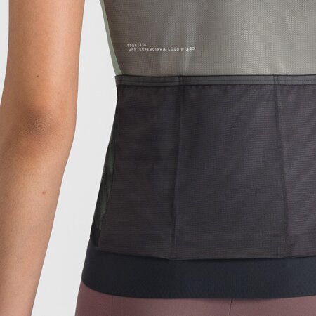 Cyklistický dres Sportful Supergiara Logo Gun Metal/Pink