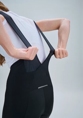 Cyklistické nohavice POC W's Cadence Bib Shorts Uranium Black