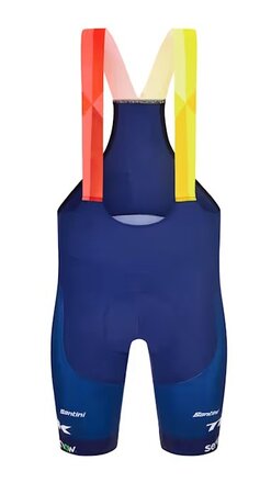 Cyklistické nohavice Santini Lidl-Trek RSL Team Tmavomodrá/Žltá