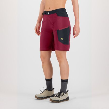 Cyklistické kraťasy Karpos Nago W Beet Red/Vulcan