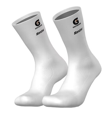 Cyklistické ponožky Santini Lidl-Trek Team Biela