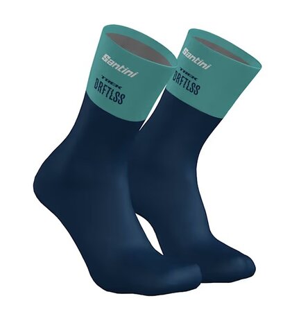 Cyklistické ponožky Santini Replika Trek Driftless Tmavomodrá