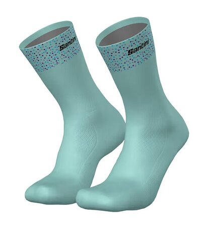 Cyklistické ponožky Santini Trek-Unbroken XC Svetlozelená