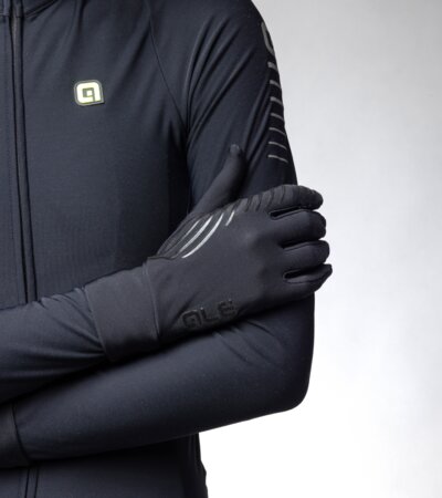 Cyklistické rukavice ALÉ Spirale Undergloves Black