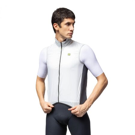 Cyklistická vesta ALÉ Guscio Light Pack 2.0 White