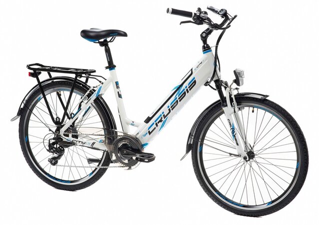 Elektrobicykel Crussis e-City 1.13-S White/Blue 2021