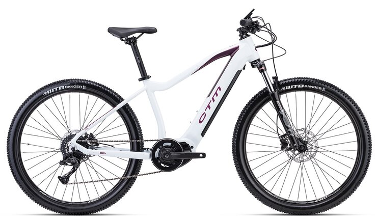 Elektrobicykel CTM Ruby Biela Perleť / Purpurová 2023