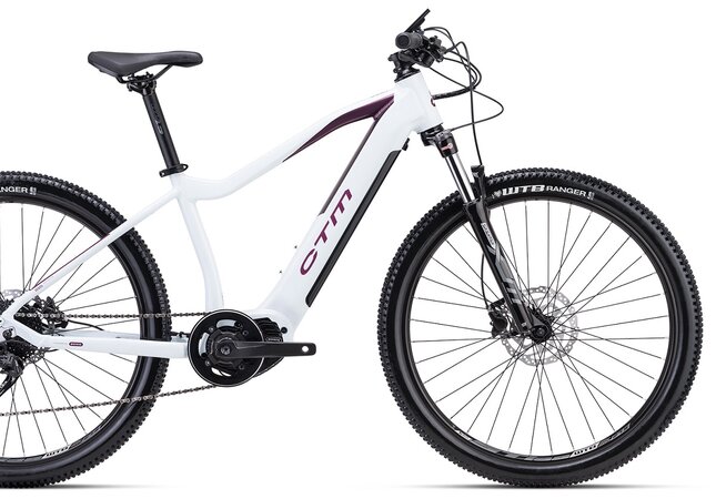 Elektrobicykel CTM Ruby Biela Perleť / Purpurová 2023