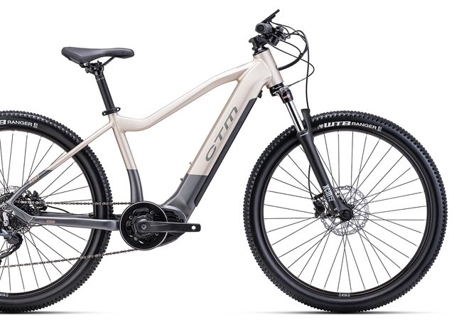 Elektrobicykel CTM Ruby Matná Šedá / Strieborná Béžová 2024