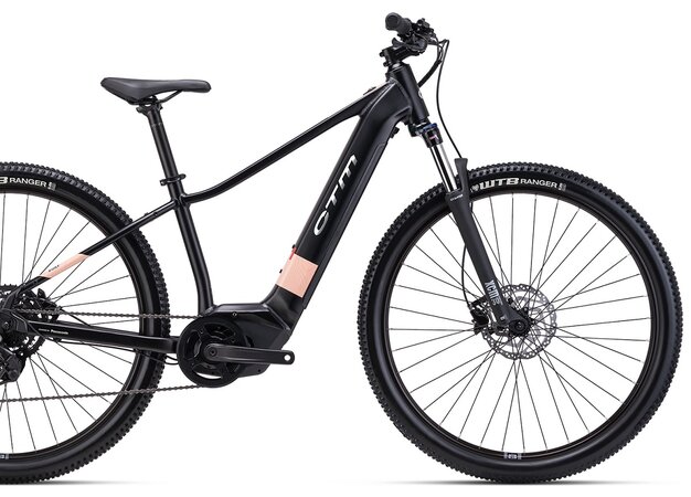 Elektrobicykel CTM Ruby GX Matná Čierna / Lesklá Staroružová 2025