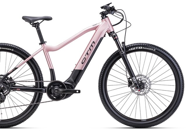 Elektrobicykel CTM Ruby PRO Matná Čierna / Lesklá Staroružová 2024