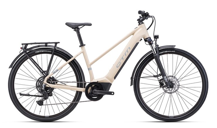 Elektrobicykel CTM Senze GX Lady Matná Svetlobéžová / Sivá 2025