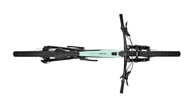 Elektrobicykel Focus JAM² SL 8.7 Poolgreen glossy/Carbon Raw Glossy 2025