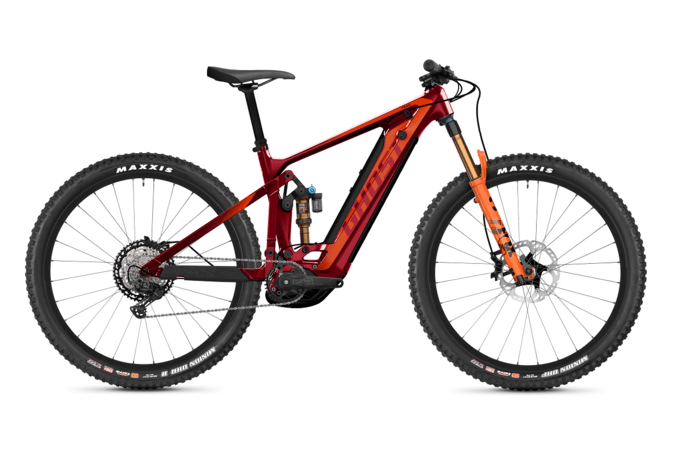 Elektrobicykel Ghost E-Riot Trail CF Pro Dark Red/Orange 2021