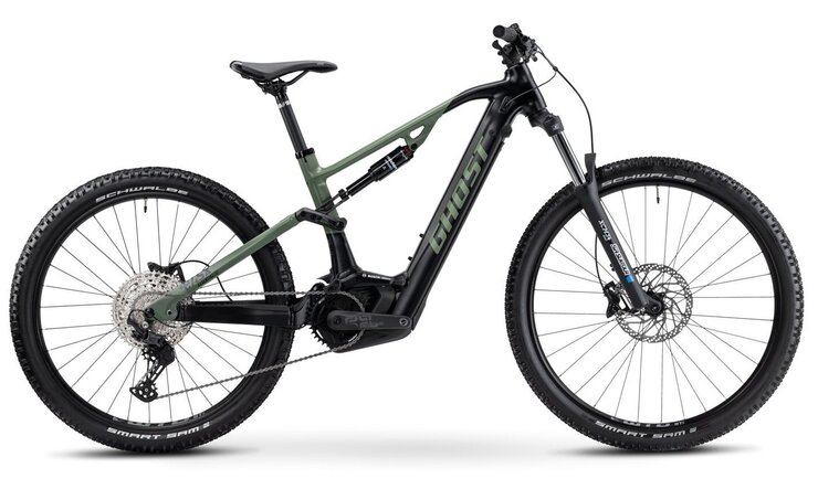 Elektrobicykel Ghost E-ASX 130 Universal B625 Black/Green 2024
