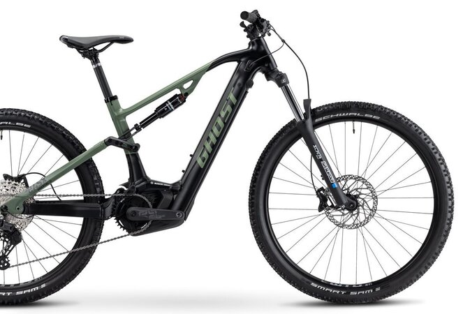 Elektrobicykel Ghost E-ASX 130 Universal B625 Black/Green 2024