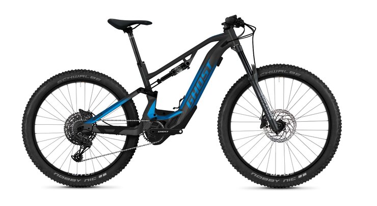 Elektrobicykel Ghost E-ASX 160 Essential Dark Grey/Light Blue 2022