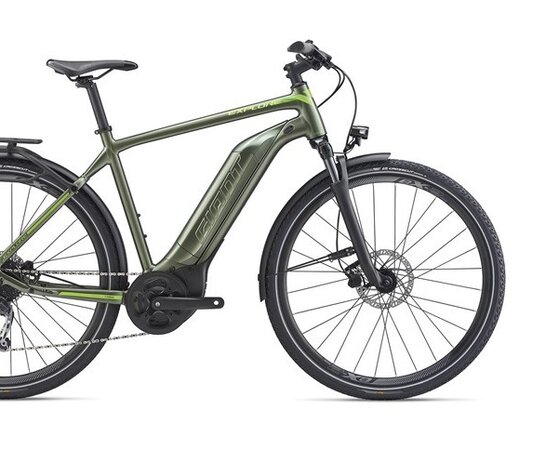 Elektrobicykel Giant Explore E+ 3 GTS Metallic Olive/Yellow 2021