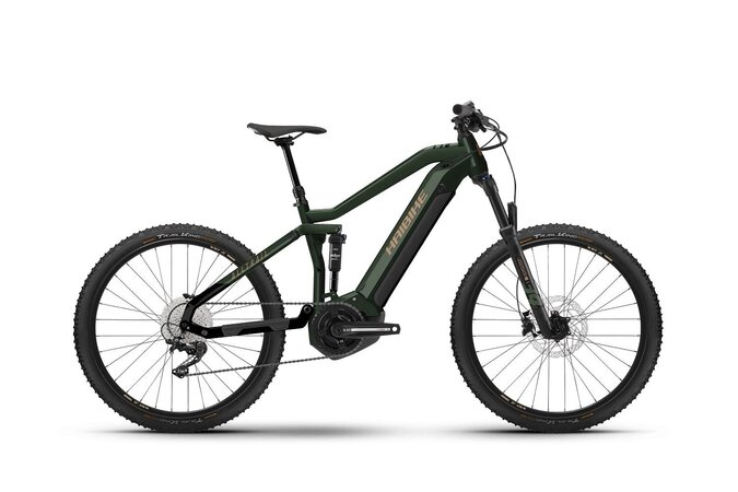 Elektrobicykel Winora Haibike Alltrail 4 Matt Green/Metal Gold/Black 2023