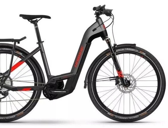 Elektrobicykel Haibike Trekking 9 Low Anthracite/Red 2022