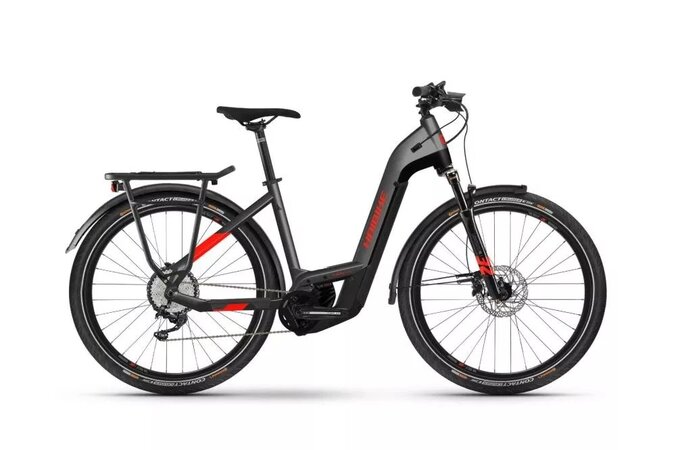 Elektrobicykel Haibike Trekking 9 Low Anthracite/Red 2022