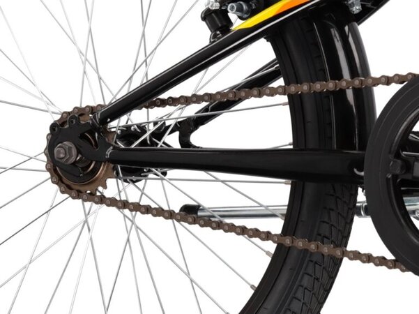 Bicykel Kross Racer 5.0 Black/Yellow/Orange Glossy 2022