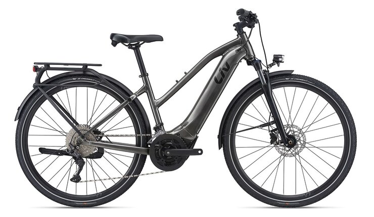 Testovaný elektrobicykel Elektrobicykel Liv Amiti E+ 1 Charcoal 2021
