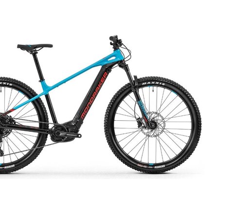 Elektrobicykel Mondraker Prime 29, Black Light Blue Flame Red 2020