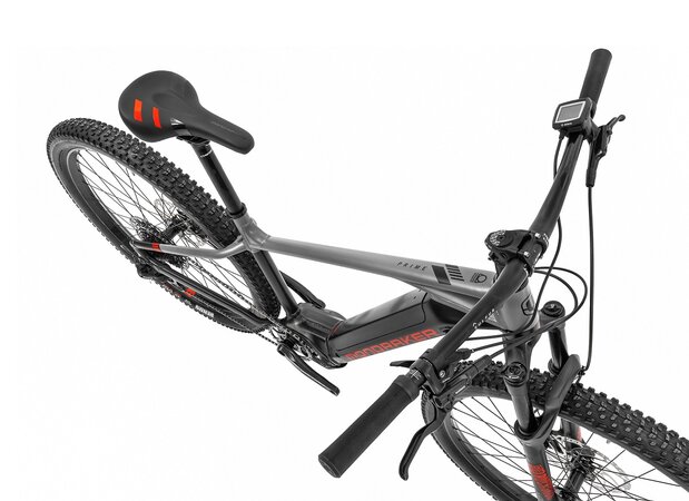 Elektrobicykel Mondraker Prime 29, Black/Nimbus Grey/Flame Red 2020