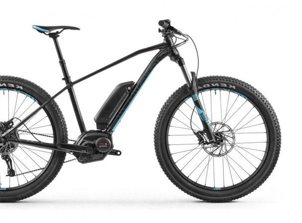 Testovaný Elektrobicykel Mondraker E-Prime Black/Light Blue 2018