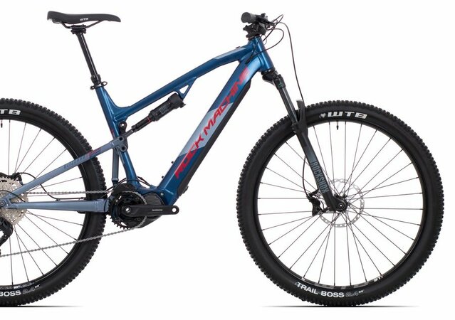 Elektrobicykel Rock Machine Blizzard INT e30-29 Metallic Matt Dark Blue/Grey/Red 2022