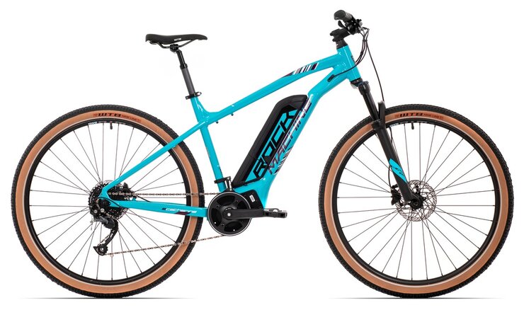 Elektrobicykel Rock Machine Catherine e70-29 Gloss Neon Cyan/Dark Crimson/Silver 2022