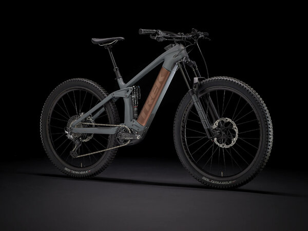 Elektrobicykel Trek Rail 9.9 XTR Solid Charcoal to Root Beer Ano Decal 2021