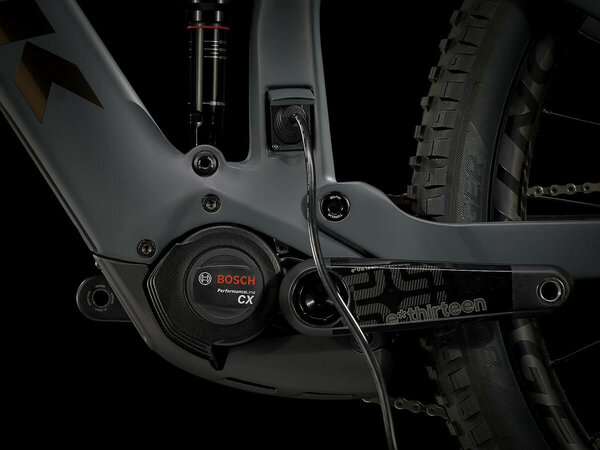 Elektrobicykel Trek Rail 9.9 XTR Solid Charcoal to Root Beer Ano Decal 2021